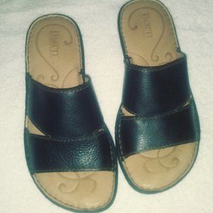 Born Black Slip on Sandals